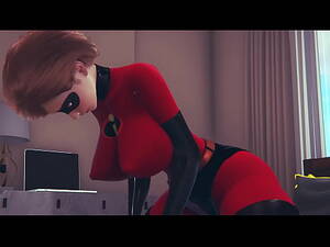 elastigirl ass fuck cartoon - Helen Parr aka Elastigirl tests the flexibility of her super suit - XNXX.COM