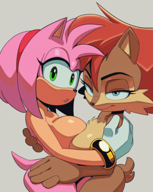 Amy Sally Acorn Porn - Amy Rose & Sally Acorn [thehumancopier] : r/SonicPorn