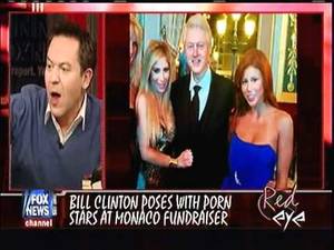 Bill Clinton Porn Stars - RED EYE (part 3) BILL CLINTON POSES WITH PORN STARS 5/25/12 fox news