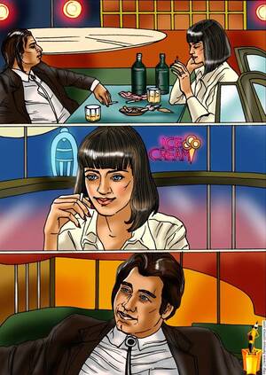 fiction cartoon porn - Pulp Fiction - Sinful Hollywood Parody - Porn Cartoon Comics