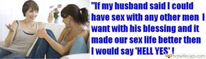 Lesbian Licks Wife Captions - Cuckquean Hotwife Caption â„–12681: Lesbian Wives