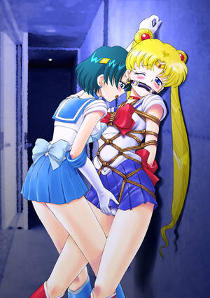 Femdom Sailor Moon Porn - Rule 34 - 2girls ami mizuno bishoujo senshi sailor moon bit gag blonde hair  blue eyes blush bondage bound bound arms breasts clothed clothed female  female female only femdom femsub fingering fingering