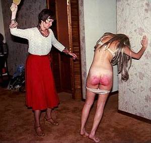 brutal spanking blog - teen daughter punished by brutal mom