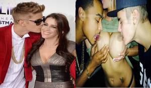 Justin Bieber Tits - Hollyweird Brat Justin Bieber, Justin Bieber, Pattie Mallette, Justin Bieber  sucks his mom's