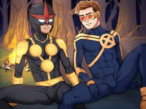 Cyclops Porn - Suiton] Nova X Young Cyclops #1 (Marvel Champions) - Gay Manga | HD Porn  Comics