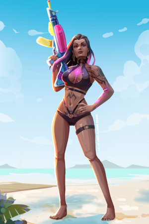 cartoon nude beach couples - Beach Reyna concept art : r/VALORANT