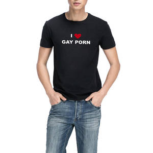 90s Jeans Porn - Loo Show Mens I Love Gay Porn Casual 90s T-Shirts Men Tee