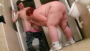 fat mom toilet - Family incest, old fat mom fucking with son in a public toilet | AREA51.PORN