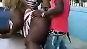 african street voyeur - Doggystyle sex on the street with a black BBW | voyeurstyle.com