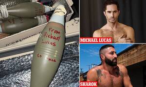 Jewish Porn Stars Weight Gain - Pro-Israeli porn star, 51, claims he is being boycotted by pro-Palestinian porn  stars for signing a rocket used by the IDF in Gaza with his own name |  Daily Mail Online