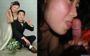 asian dressed undressed blowjob - OK, I think that the groom definitely knew what was about to happen after  the wedding, just take a look at his smug I-am-getting-my-cock-sucked-soon  face ðŸ˜‰