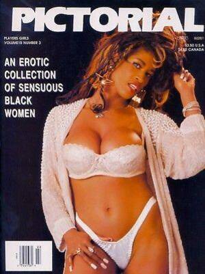 black lingerie magazine models - Players PICTORIAL Black Adult Magazine V15N3Players back issue ebony black  magazines