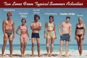 naked transexuals beach - Tan lines from typical Summer activities. : r/gaming