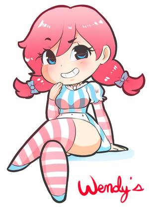 Anime Fire Girl - People have been drawing Wendy's mascot as a smug anime girl ever since  their Twitter account