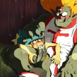 Gay Furry Porn Wakfu - Rule 34 - balls blowjob blush clothing cum digital media (artwork)  eliatrope gay harzu iop male/male male only semen sex size difference  tristepin wakfu yugo | 4324461