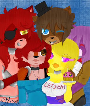 Foxy F Naf Porn Christmas - Jasmine & FNAF Crew â€” Weasyl