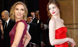 Anne Hathaway Scarlett Johansson Porn - Oscars Beauty Battle: Scarlett Johansson vs. Anne Hathaway | Teen Vogue