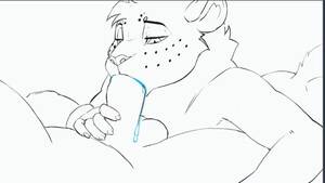 furry swallow - Hot Furry Blowjob - Cum Swallowing Yiff GIF, uploaded by tatisu