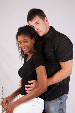 Mature Black Women Interracial Porn - Black woman and white man, interracial couple Stock Photo | Adobe Stock