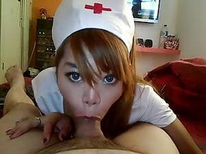 asian nurse sucking cock - Asian nurse sucks dick until facial | xHamster