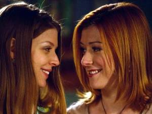 Buffy Lesbian Fiction - Willow & Tara (left) from Buffy, Xena 'the Conqueror' and Gabrielle 'the  slave' (centre and right). 'Conqueror' fan fiction is a sub-genre of Xena  fan ...