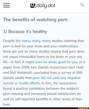 advantage of - LA daily dot Q The benefits of watching porn il) Because it's healthy  Despite the many,