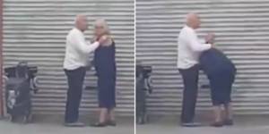 Elderly Blowjob - Elderly Man Caught Getting Blowjob From Woman In Public In Oddly Romantic  Video