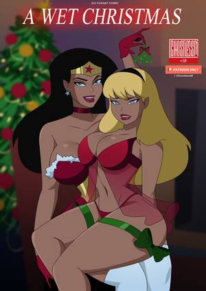 lesbian big boobs christmas - A Wet Christmas (Justice League) [Ghostlessm] - Porn Cartoon Comics