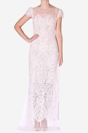 Italian Wedding Porn - Carla Zampatti Long Dresses & Jumpsuits - Pearl Lace Gown $949