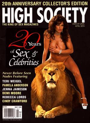 Gloria Clair Fack Porn - High Society May 1996, High Society May 1996 Nude Celebrities Mag