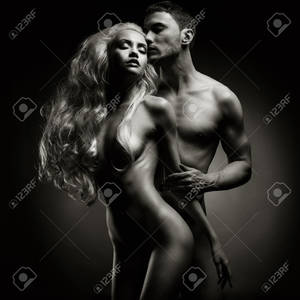 couples art nude - Picture of Art photo of nude sexy couple in the tender passion stock photo,  images and stock photography.