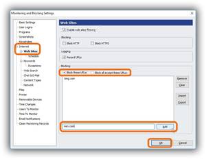 Https Sites With Porn - In Monitoring and Blocking Settings, go to Internet->Web Sites to Add more  ...