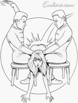 bride spanked at party art - Spanking Parties â€“ Our Bottoms Burn