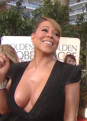 mariah carey big tits - Mariah Carey Nude Real | Mariah Carey - Mariah Carey massive big cleavage  in black dress ... | Mariah carey, Mariah, Cleavage