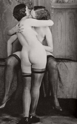 1930s Vintage Lesbian Erotica - classic-vintage-lesbian-erotic-nude-french-postcard-1930s-