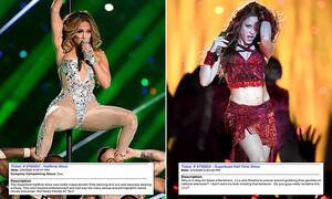 Jennifer Lopez Ass Porn With Captions - Shakira and J.Lo's halftime Super Bowl show sparks 1,300 FCC complaints |  Daily Mail Online