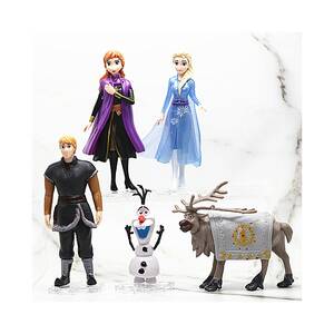 Cartoon Porn Frozen Disney Reindeer - Frozen 2 Action Figures Movie Disney Queen Elsa Anna Olaf Reindeer Toy on  OnBuy