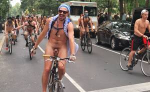 naked bike - Having fun at the Philly Naked Bike Ride