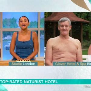 heritage nudist naturist - Rochelle Humes squirms as ITV This Morning nudist reminds her they know  each other - Birmingham Live