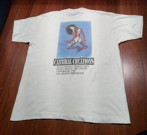 Cannibal Disney Porn - Vintage 80s 90s Cannibal Creations Porn Shirt Disney 1987 Swallow Bones Sz  XL | eBay