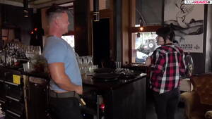 clothed handjob bar - Jenny gives the bar owner and bartender a hand job - XNXX.COM