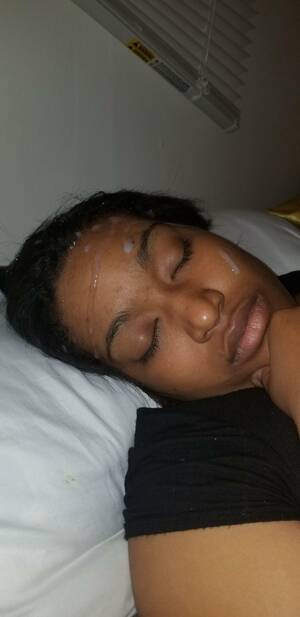 ebony sleep cum - Ebony cum facial sleep Drunk | MOTHERLESS.COM â„¢