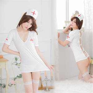 Baby Costume Porn - 2017 Sexy Nurse Costume Set Fantasias sex erotic Cosplay Costume Nurse  Uniform Temptation V-Neck