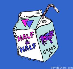 Bisexual Humor Meme - Half and half bi humor shirt bisexual T Shirts & Gifts http://www