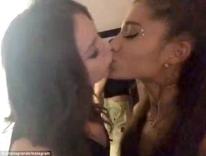 Ariana Grandes Lesbian - Ariana Grande kisses Victorious co-star Elizabeth Gillies on the lips |  Daily Mail Online