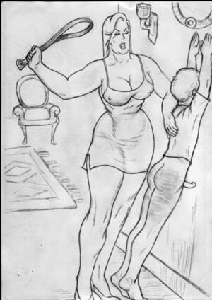 belt spanking art - Belt Spanking Drawings | BDSM Fetish