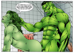 Funny Hulk Porn - The Incredible Excited Hulk- Leandro - Porn Cartoon Comics