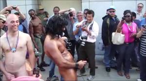 cum shot in public san francisco - Naked shoot out at Gay Pride. Here's the Cum Shot!! Public cum shot @ SF ...