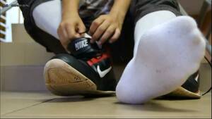 Basketball Fetish Porn - Hot Nike basketball sneakers and hot sweaty damp white socks - gay fetish  porn at ThisVid tube