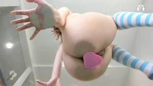 cute with dildo - ASMR Bunny â€“ Cute teen fucks dildo on glass table | Porno Videos Hub